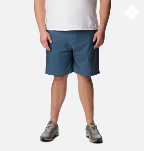 Men's Columbia Twisted Creek Shorts Navy | Plus Size CA-P6AL8